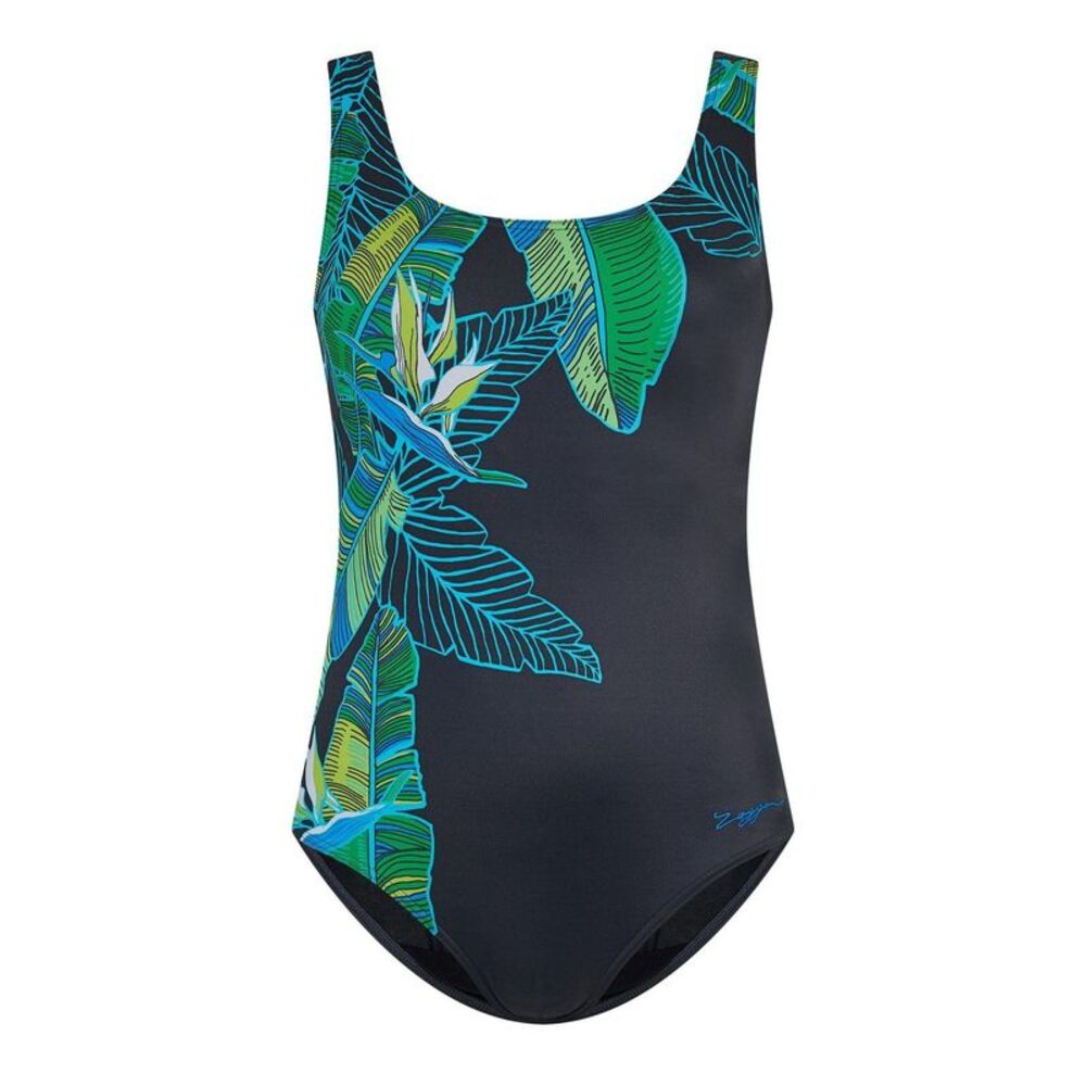 Zoggs Womens/Ladies Corsica Scoopback One Piece Bathing Suit / Multicolored